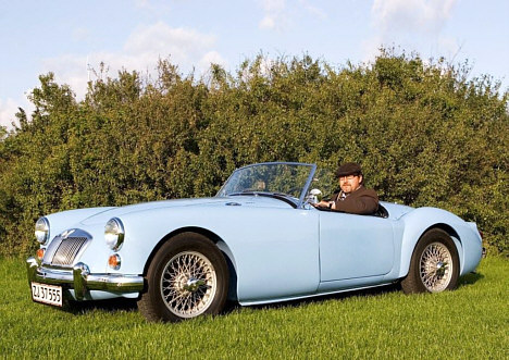 Claus Bech fra Aarhus City Forening ser frem til årets udgave af Classic Race Aarhus, hvor der også vil være en Classic Car Park for historiske biler – som hans egen MG A 1600 Mk I.